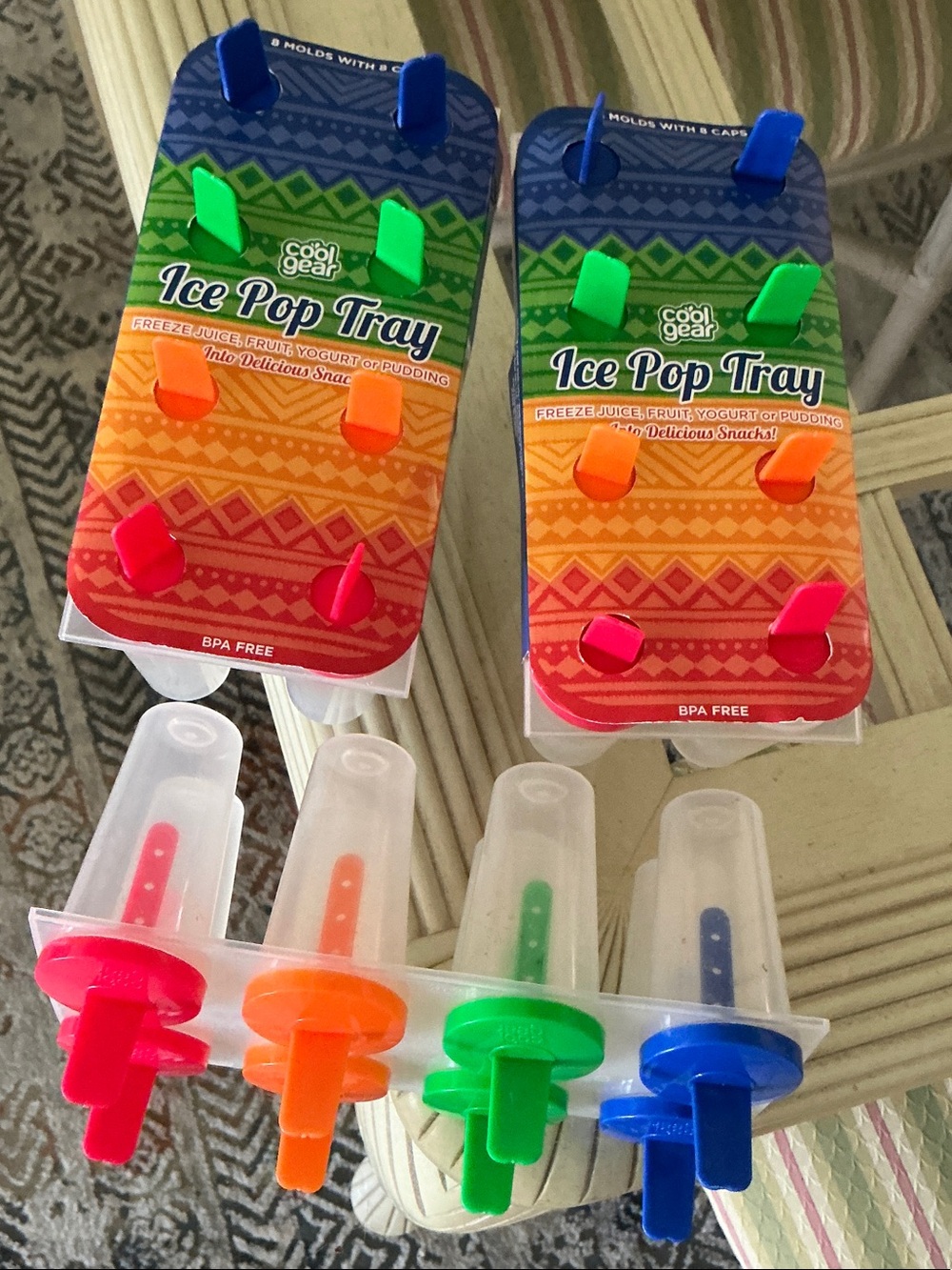 Cool Gear Ice Pop Tray - Multicolor Popsicle Molds